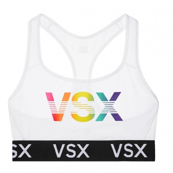 L | VSX Rainbow Logo Sports Bra - Picture 1 of 1